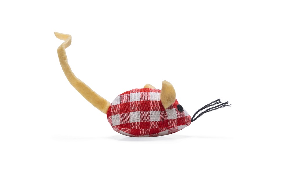 Beeztees Kedi Oyuncağı, Kumaş Fare, Çeşitli Renklerde, 13x3,5x3cm