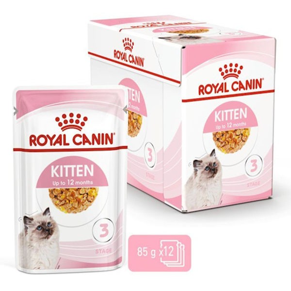 Royal Canin Jelly Kitten Instinctive Yavru Yaş Kedi Maması 85gr 12 Adet