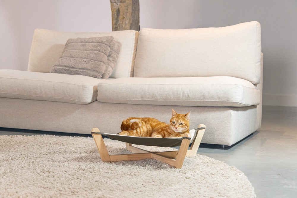 Beeztees DBL Kedi Hamağı, Gri, 51x51x18,5cm