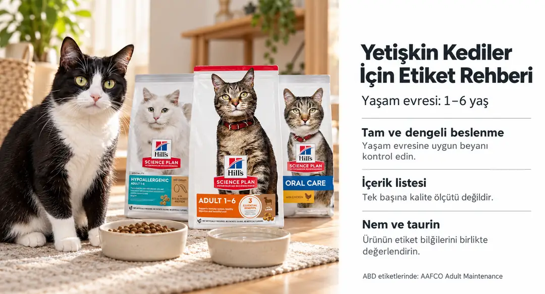 &nbsp; Hill's Science Plan, 1-6 yaş arası yetişkin kediler için yaşamlarının ilk olgunluk döneminde enerji ihtiyaçlarını karşılayacak şekilde formüle edilmiştir&nbsp;&nbsp;