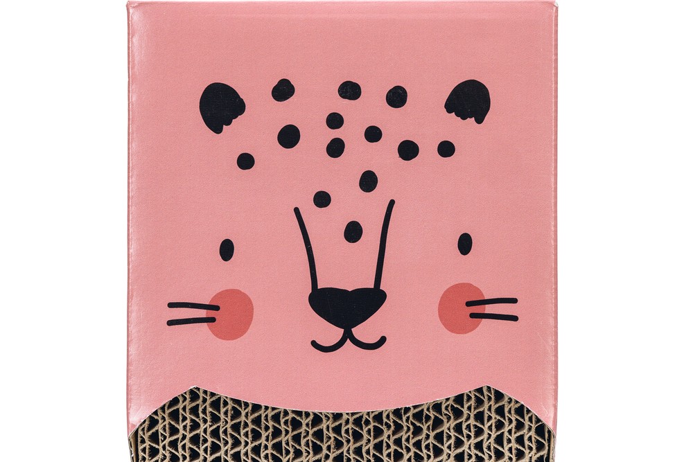 Beeztees Kedi Karton Tırmalama, Pembe, 45cm