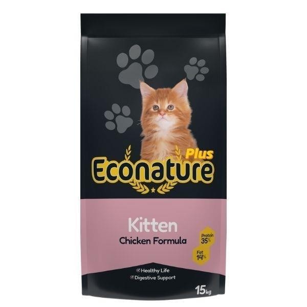 Econature Plus Tavuklu Yavru Kedi Maması 15Kg