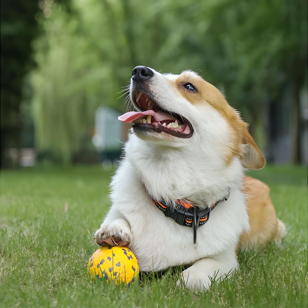 M-Pets Bloom Ball Oyun Topu Parçalanmaz Sarı Gri