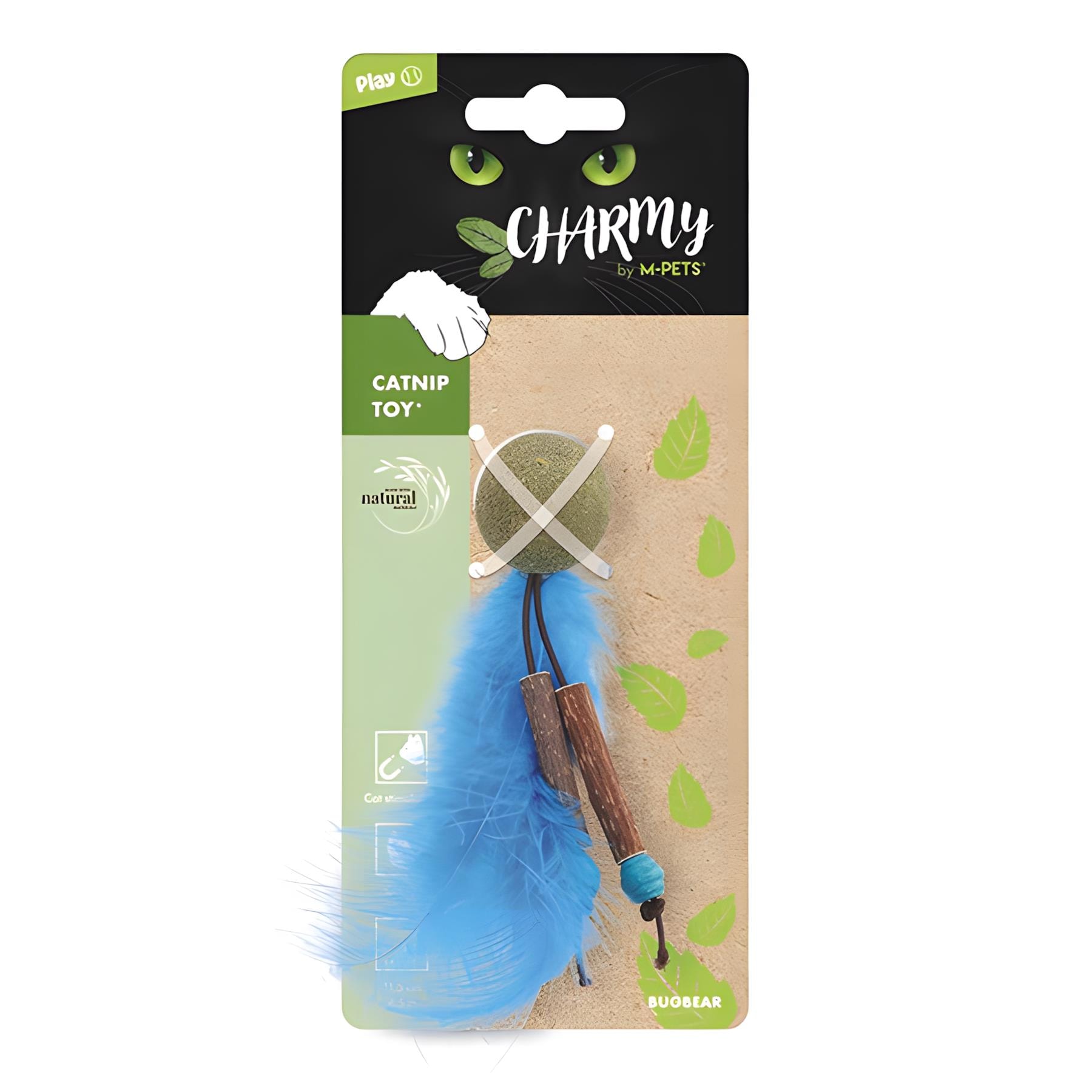 M-Pets Charmy Bugbear Catnipli Kedi Oyuncağı Mavi