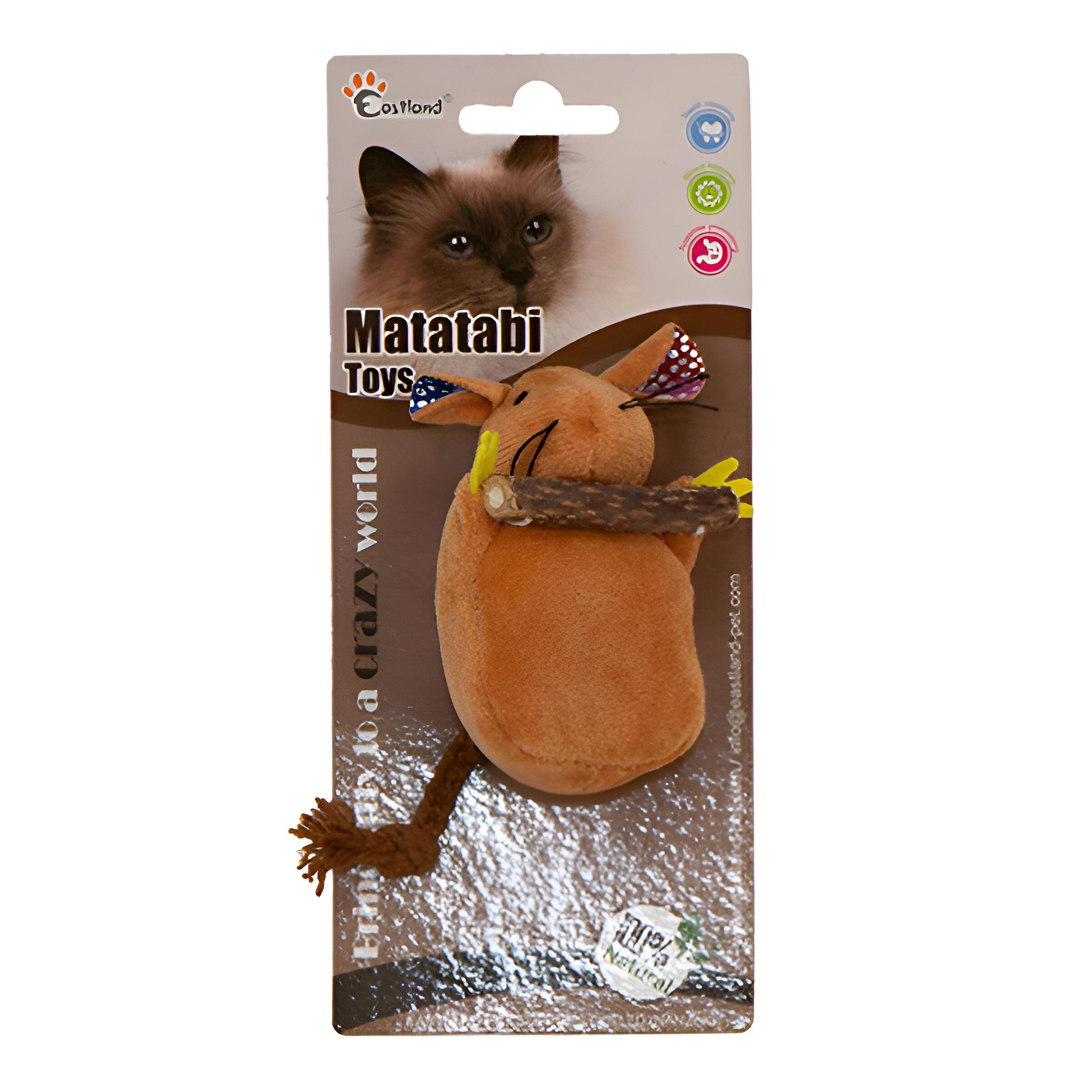 Eastland Matatabili Peluş Fare Kedi Oyuncağı 9,5cm