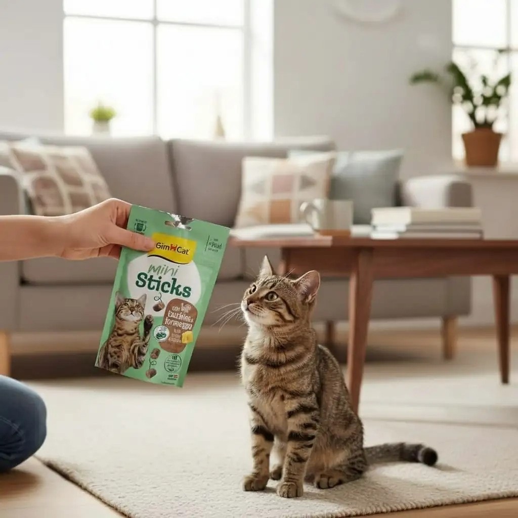 Gimcat Mini Sticks Hindili ve Peynirli Kedi Ödül Maması 50gr