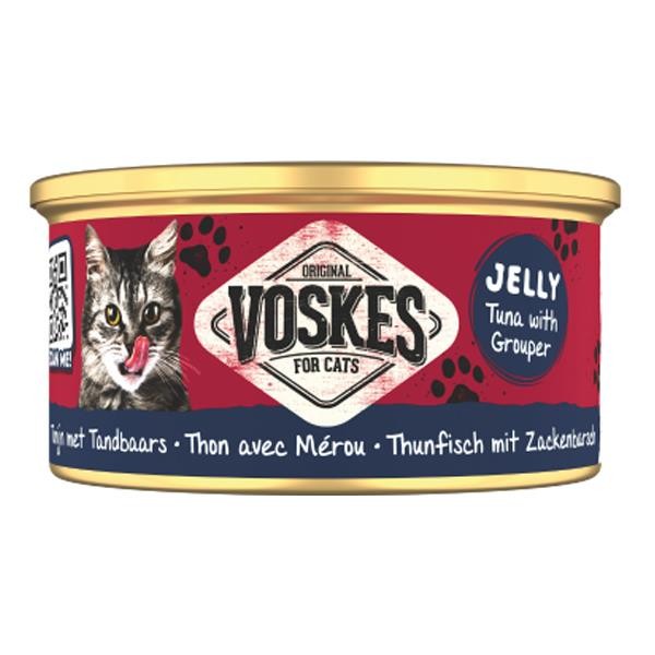 Voskes Ton Balığı ve Orfoz Konserve Kedi Maması 85gr