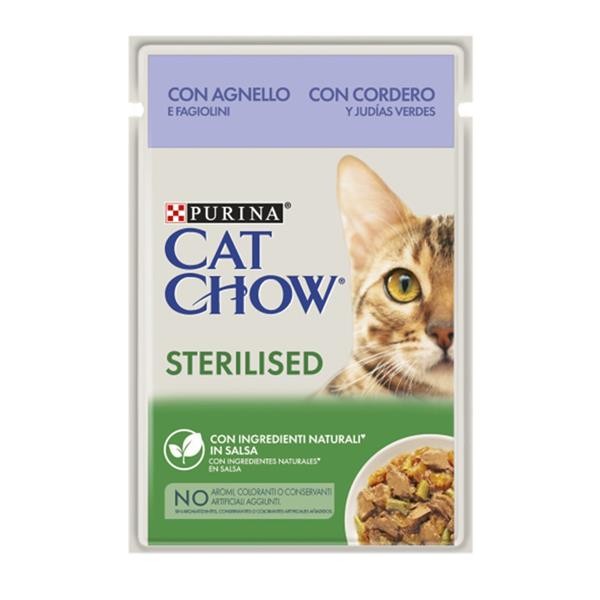 Cat Chow Kuzu Etli Kısırlaştırılmış Yaş Kedi Maması 85gr 26lı