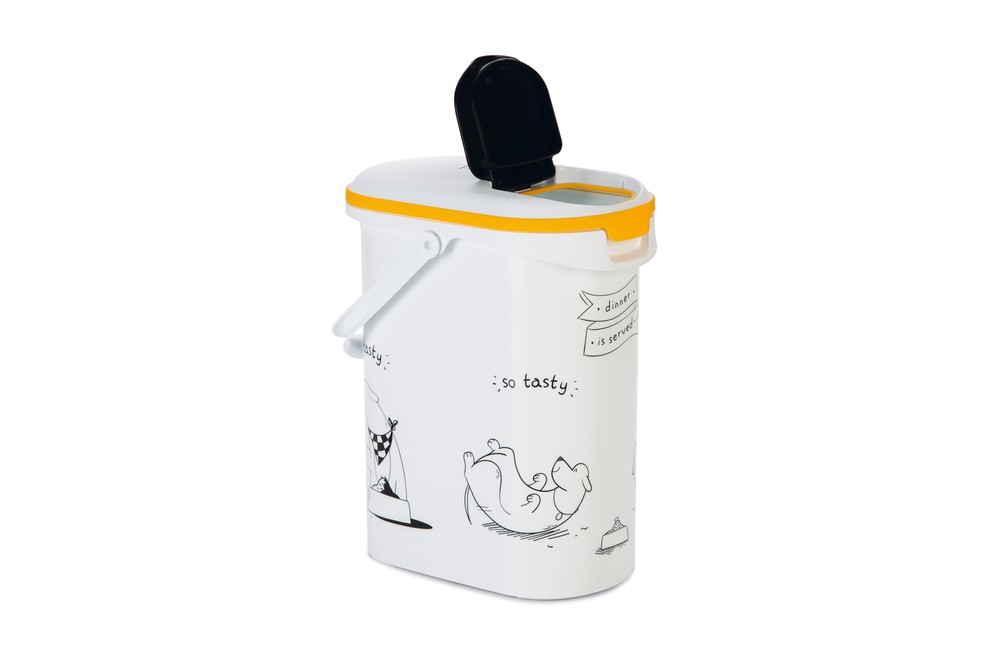 Beeztees Mama Saklama Kabı, Plastik, Beyaz, 10L