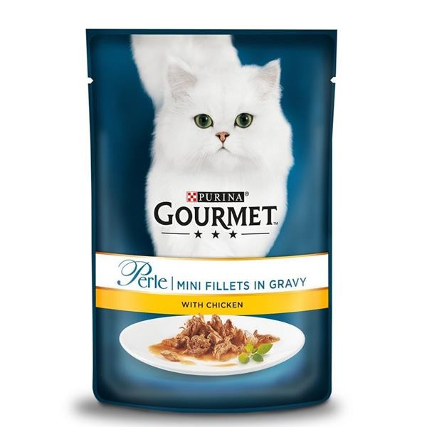 Gourmet Perle Izgara Tavuklu Yetişkin Kedi Konservesi 85gr x 26 Adet