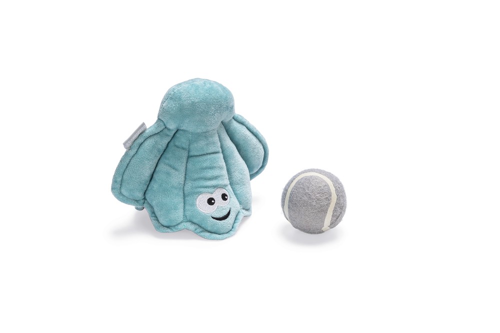 Beeztees Köpek Ödül Saklama Oyuncağı ve Top, Peluş, Kırmızı, 18x16x8cm