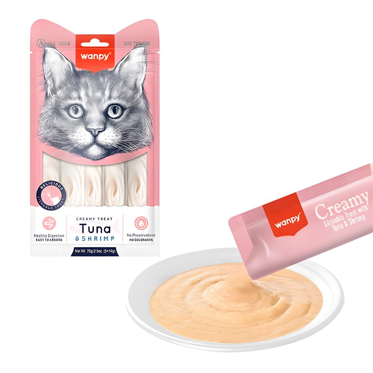 Wanpy Ton Balıklı ve Karidesli Krema Kedi Ödülü 40gr