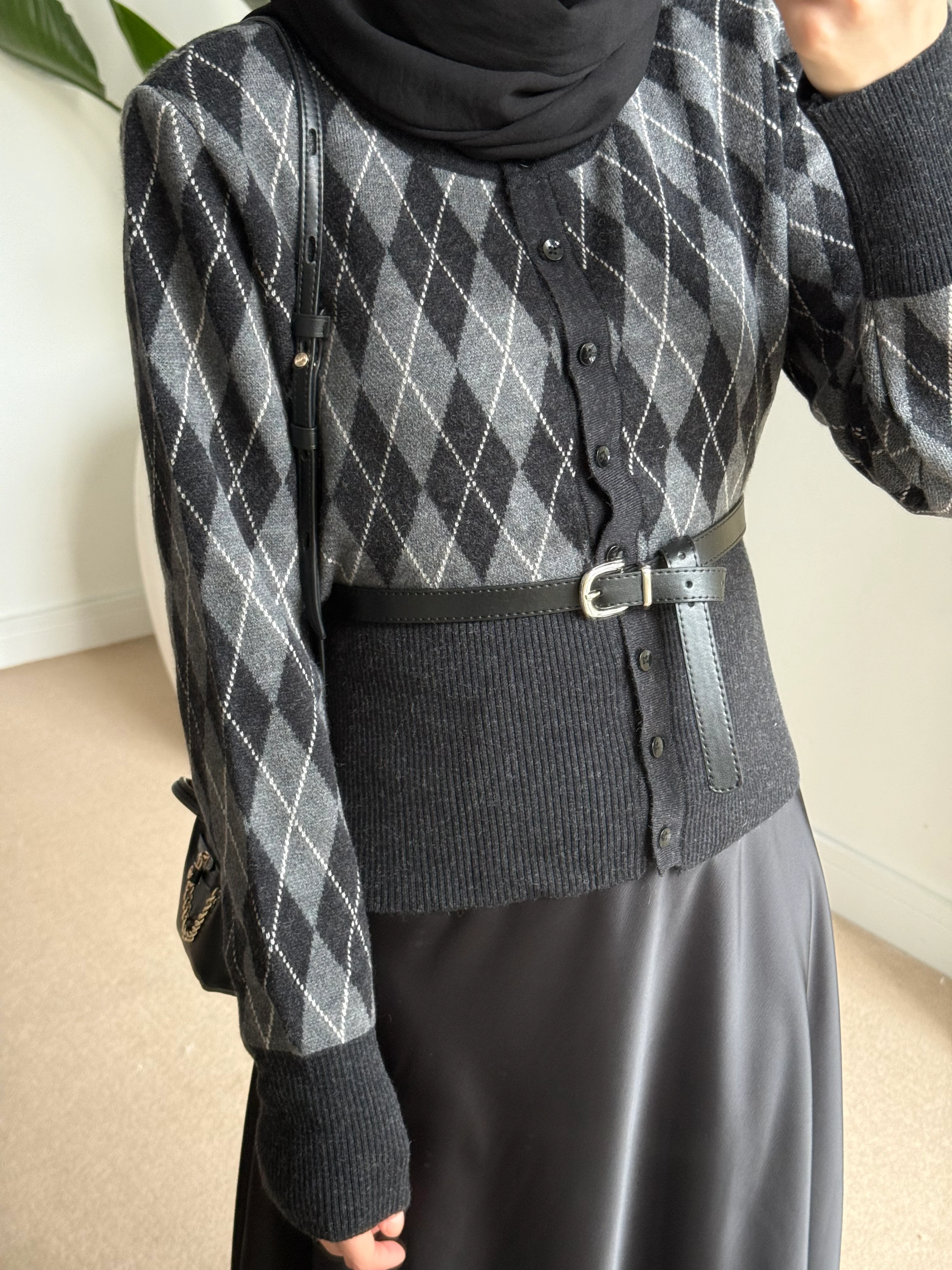 Baklava Kemerli Hırka 