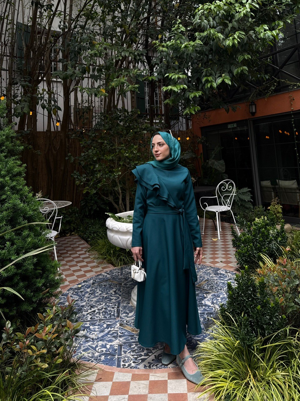 Ferida Dress Petrol (ÖN SİPARİŞ)