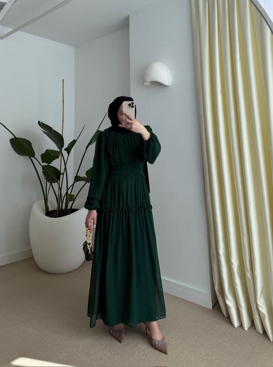 Lilyum Dress Yeşil