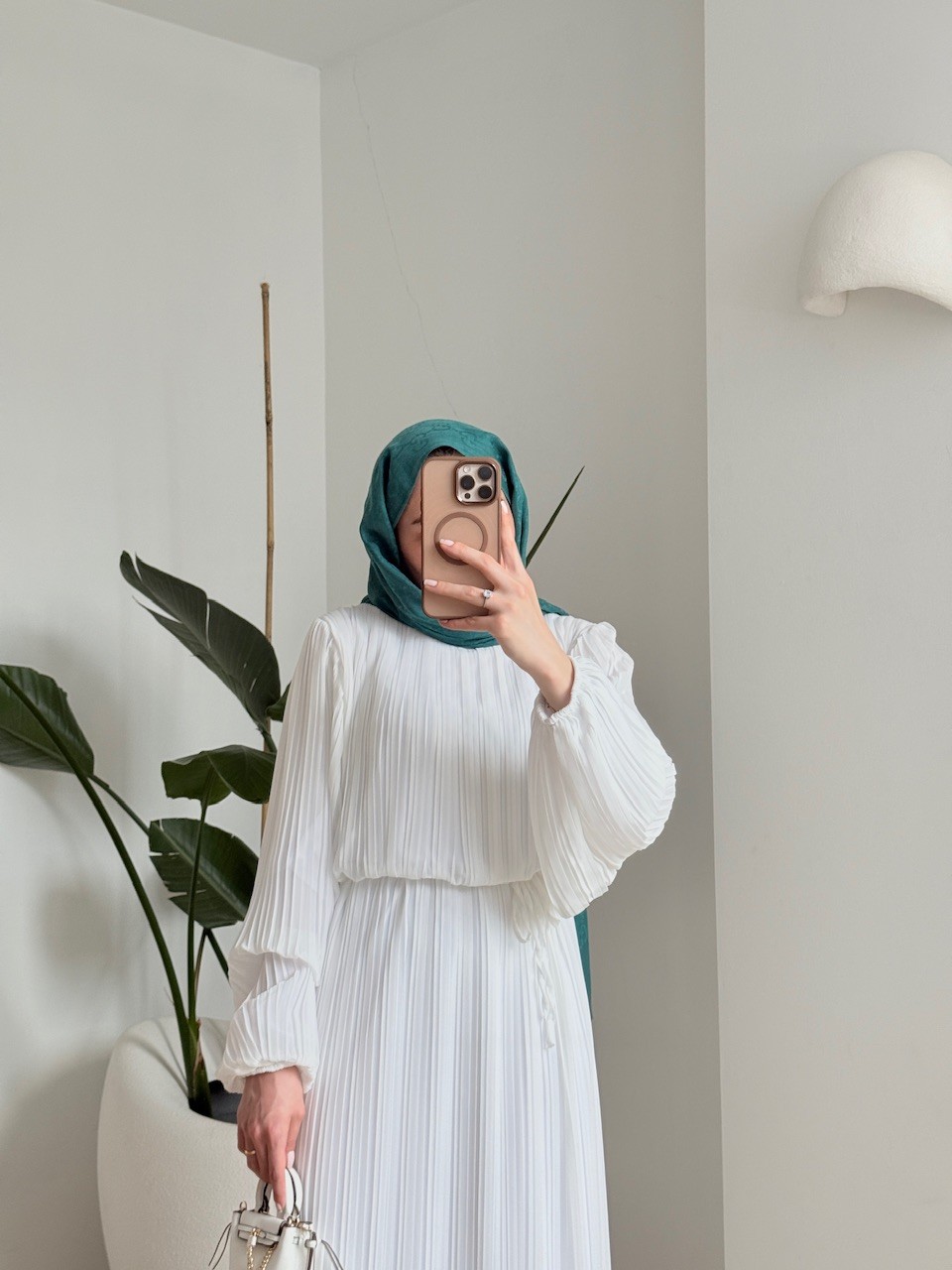 Zühre Dress Beyaz 