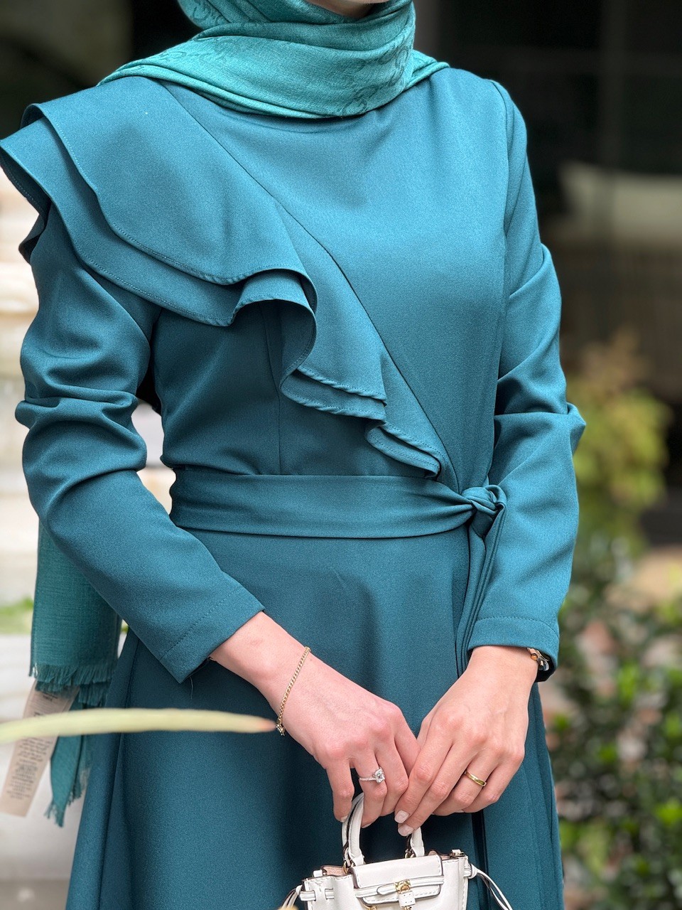Ferida Dress Petrol (ÖN SİPARİŞ)