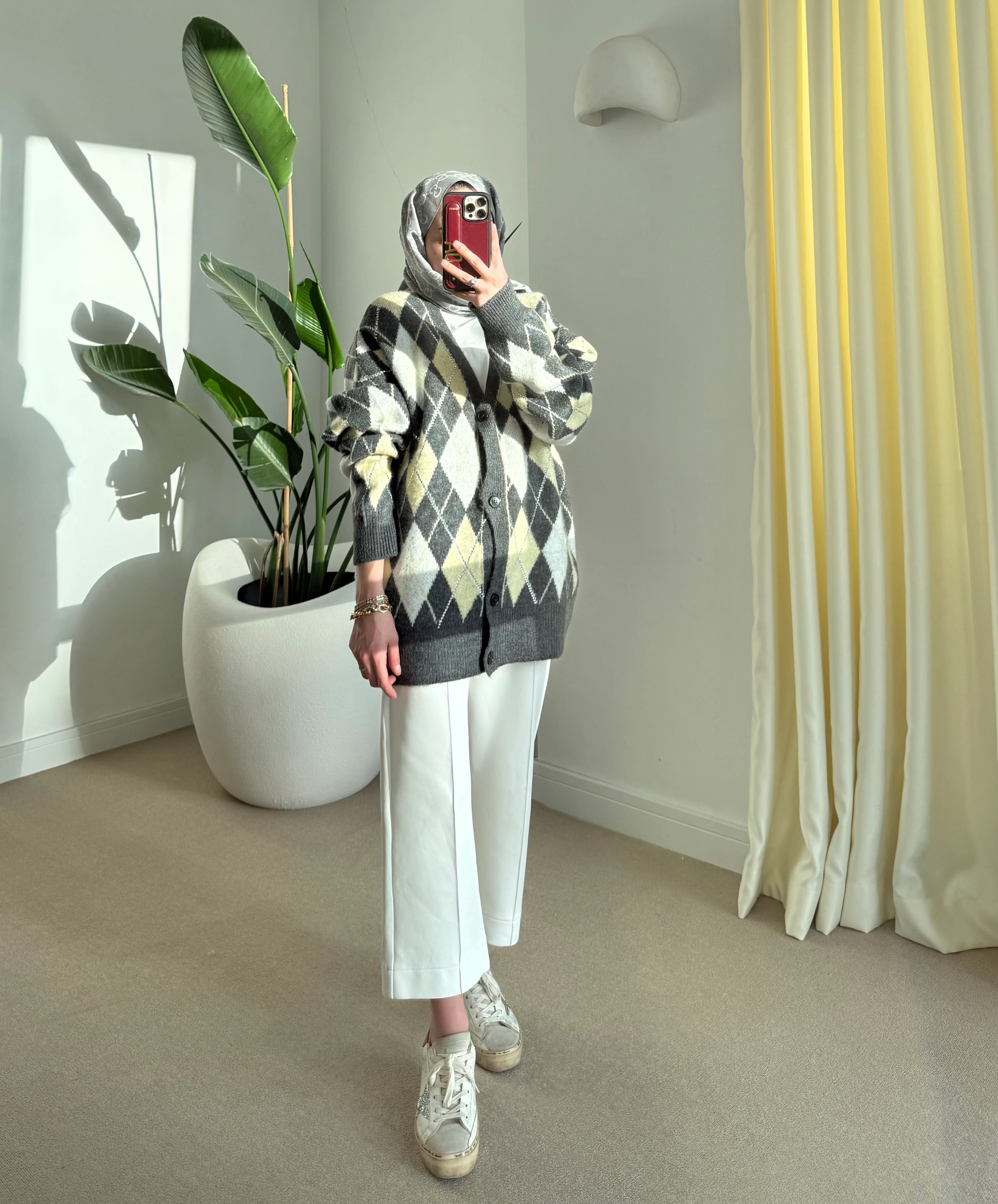 Taşlı Baklava Hırka