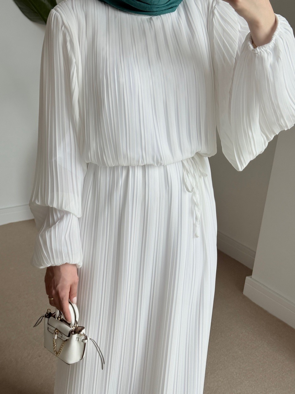 Zühre Dress Beyaz 