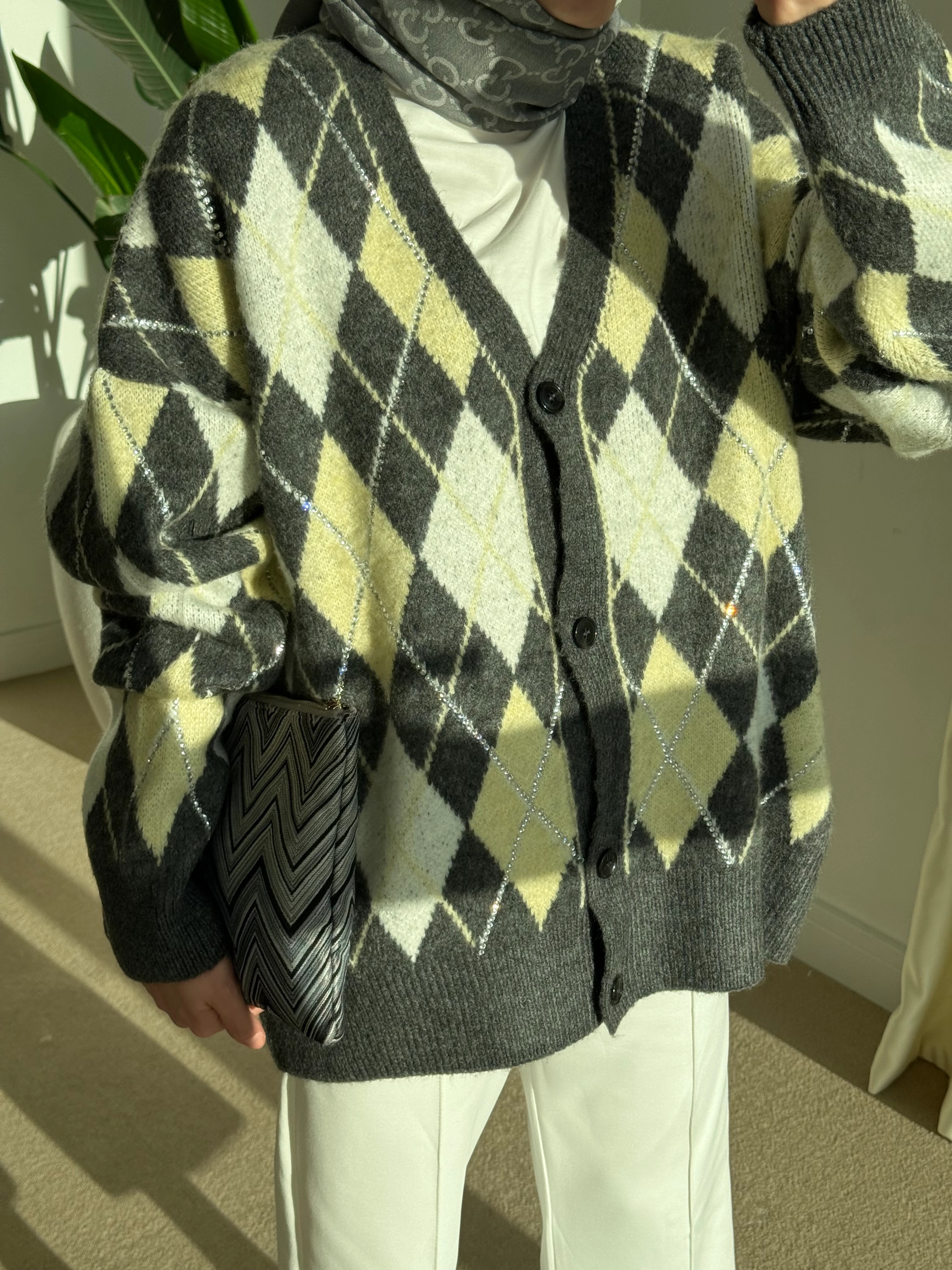 Taşlı Baklava Hırka