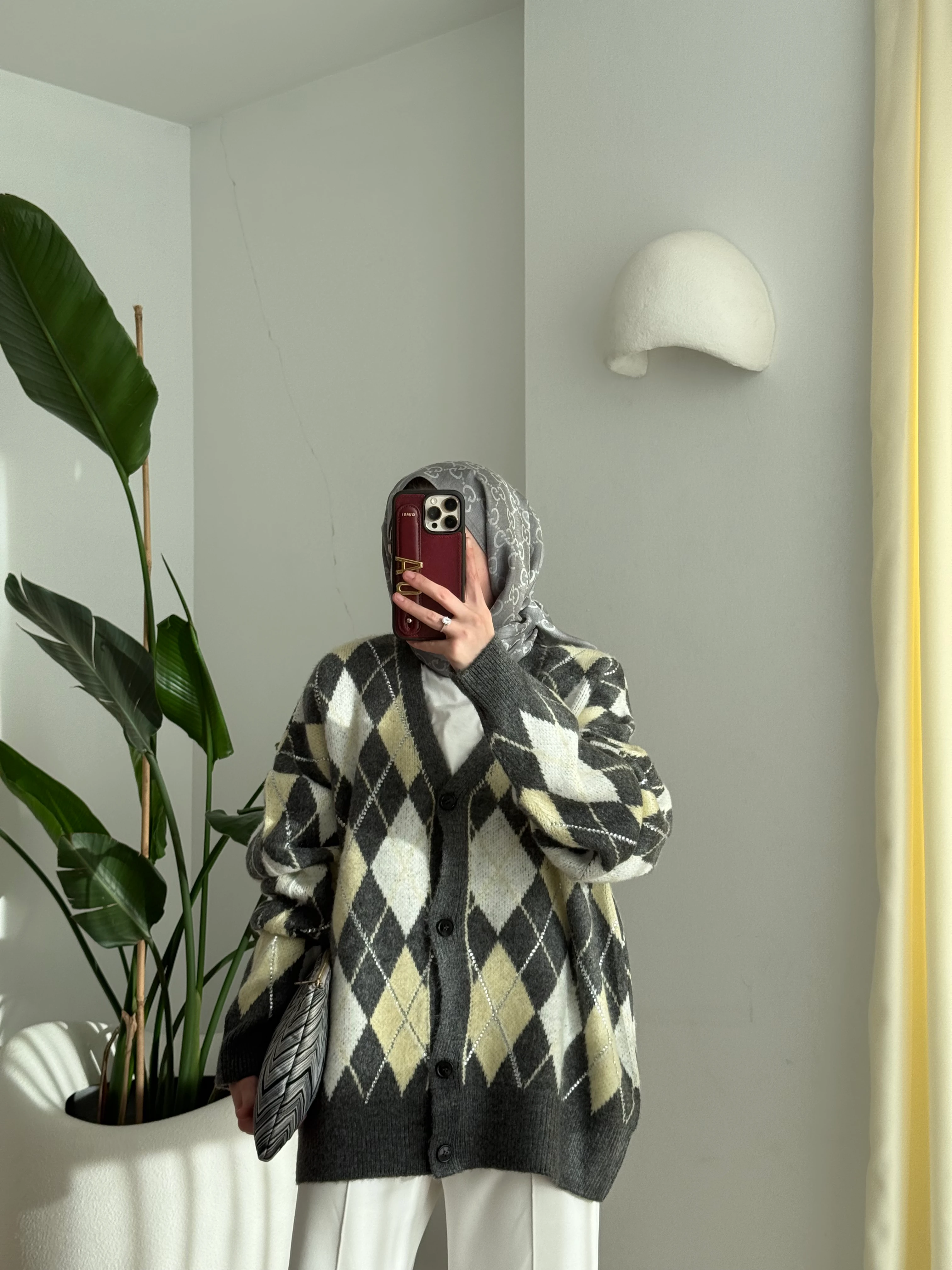 Taşlı Baklava Hırka