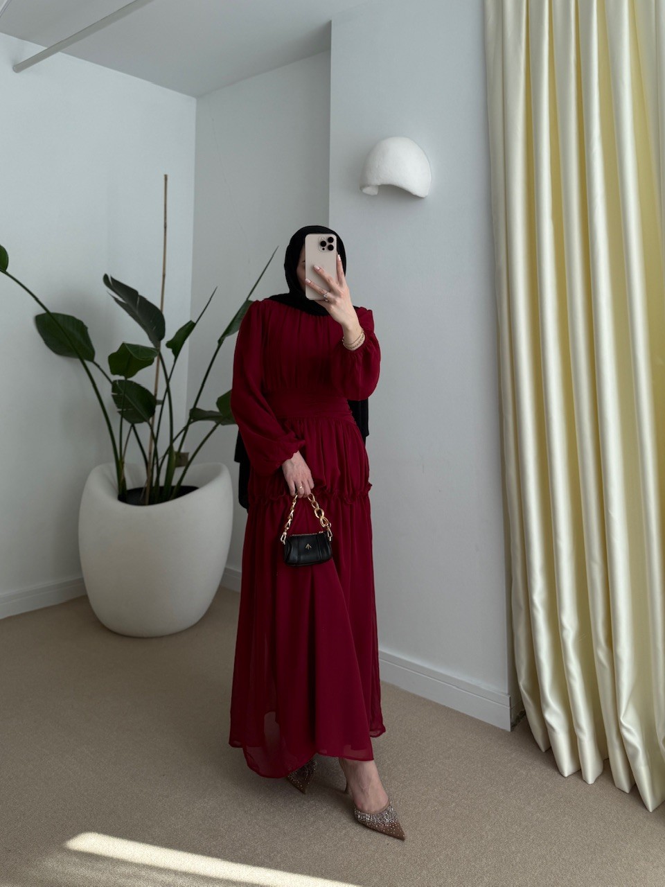 Lilyum Dress Bordo
