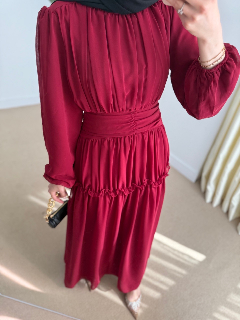 Lilyum Dress Bordo