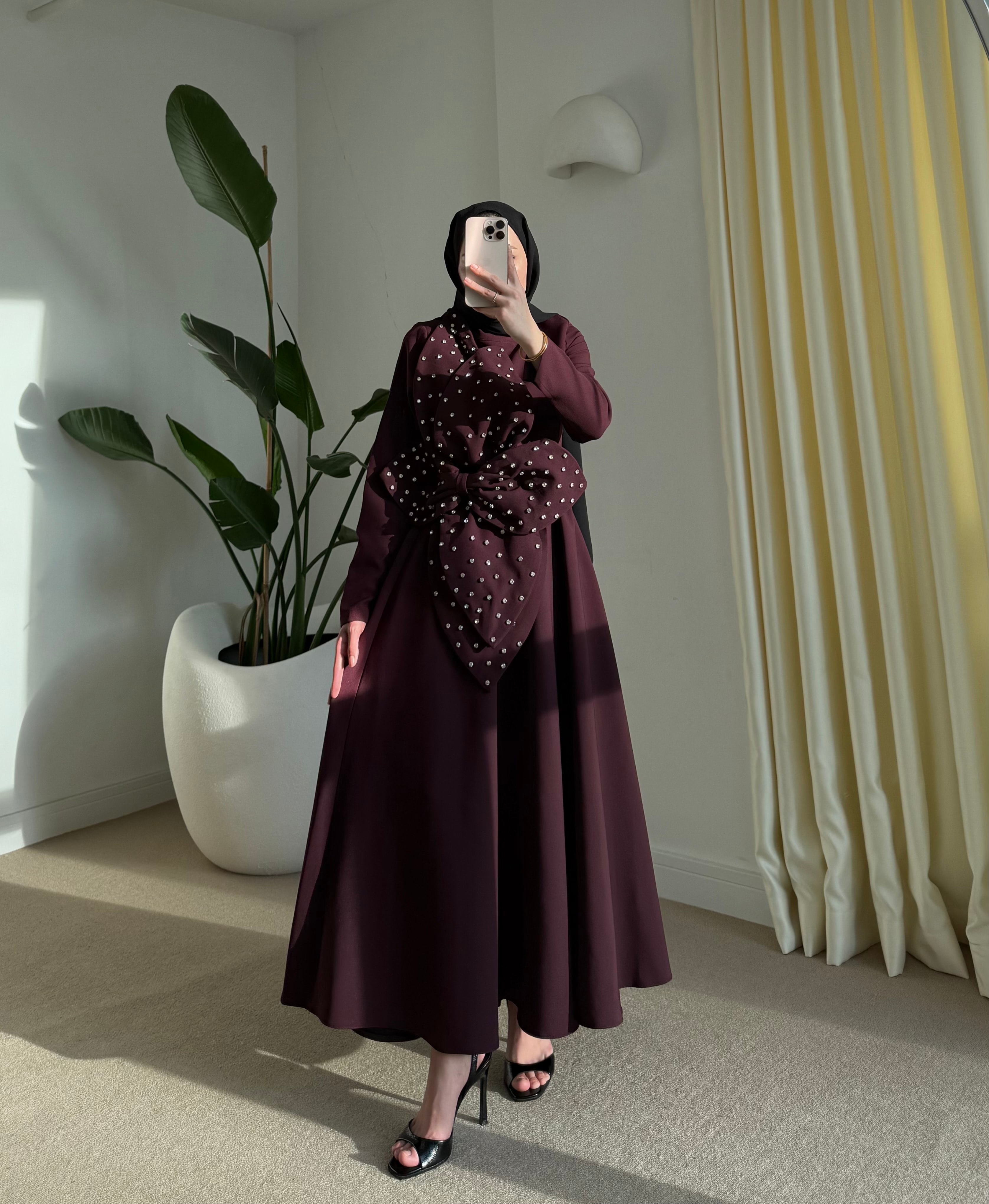 Rosa Dress Bordo