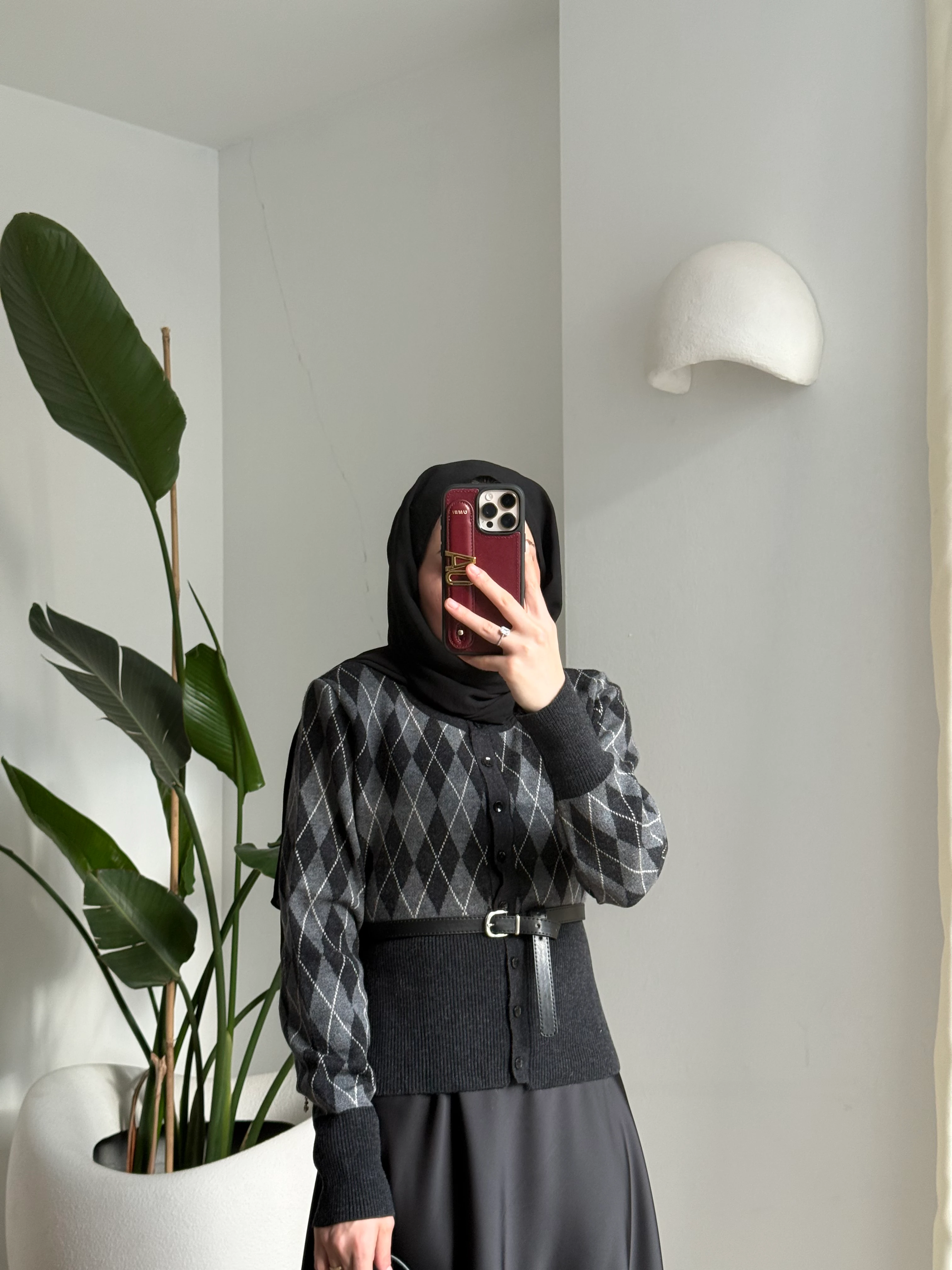 Baklava Kemerli Hırka 