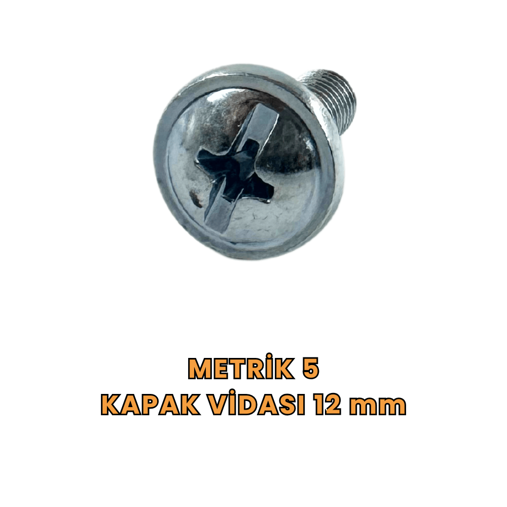 Metrik 5 Kapak Vidası 12mm 100'lü Paket