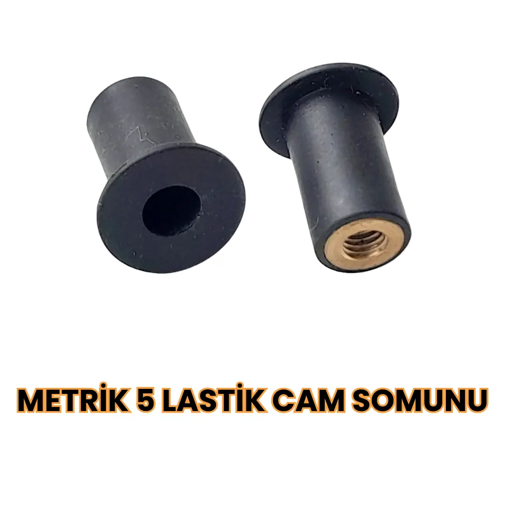 Metrik 5 Lastik Cam Somunu - 25'li Paket | Toptan Motosiklet Yedek