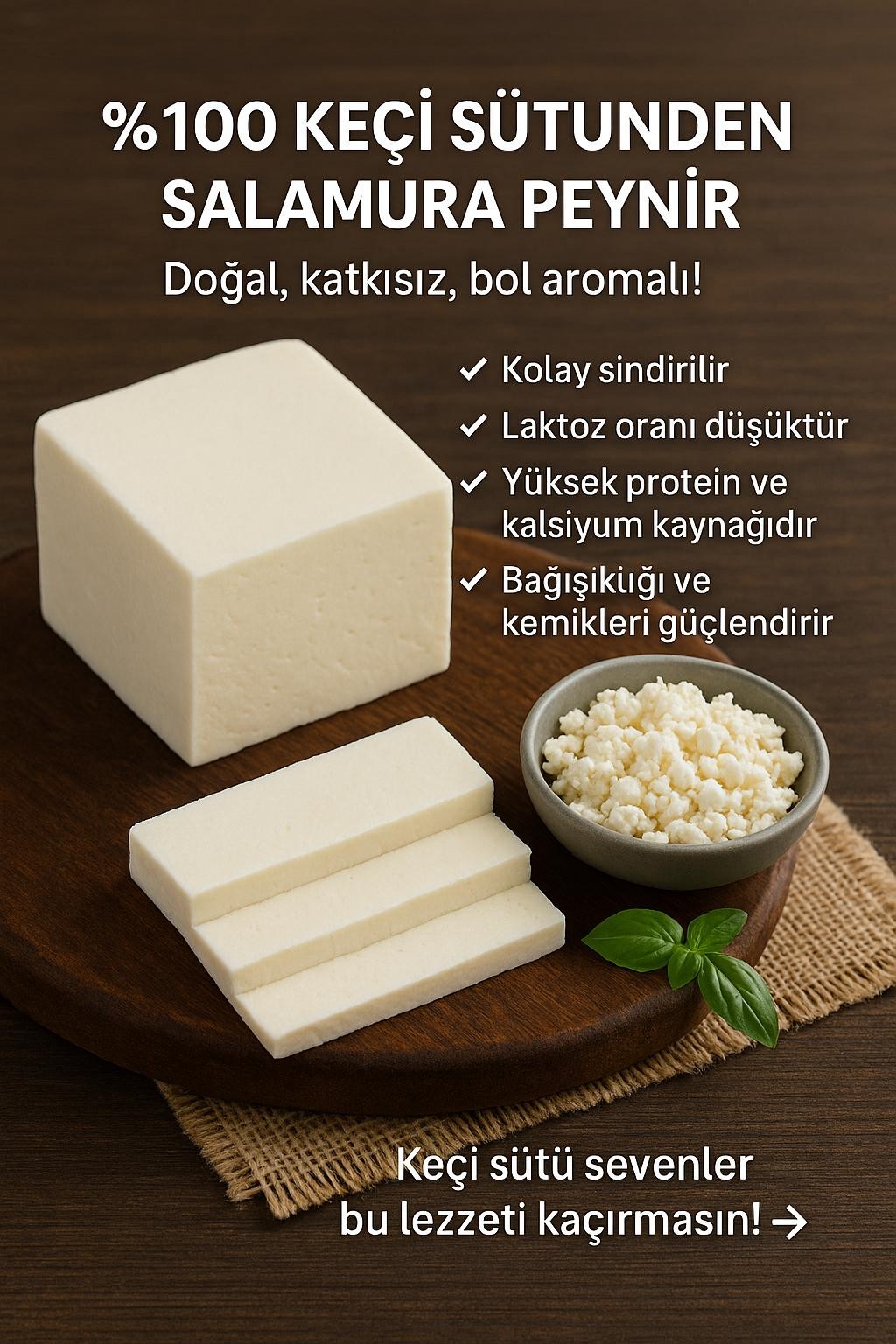 Keçi Salamura Peyniri 1000gr