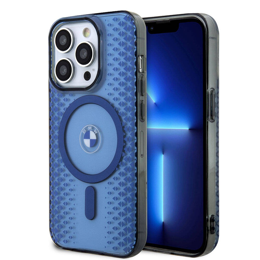 iPhone 15 Pro Max Kılıf BMW Magsafe Şarj Özellikli Transparan IML Signature Orjinal Lisanslı Kılıf