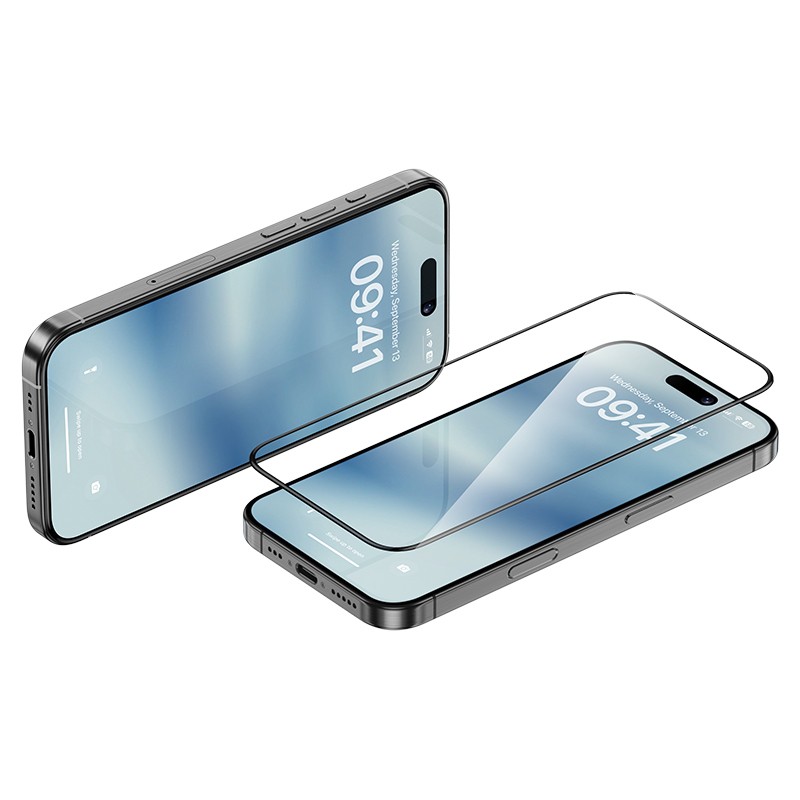 Apple iPhone 16 Pro Max Benks Ultra Shield 0.9mm Çerçeveli 0.3mm Ekran Koruyucu + Kolay Uygulama Aparatlı