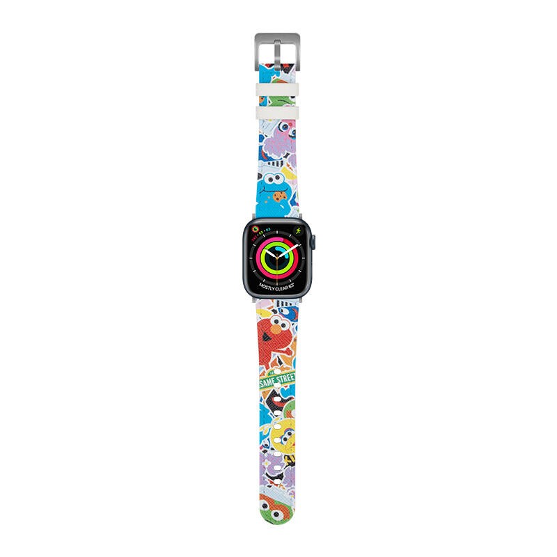 Watch 42mm Casebang Sesame Street Serisi Deri Saat Kordon