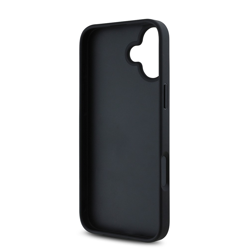 Apple iPhone 16 Kılıf Guess Orjinal Lisanslı Gül Baskılı Büyük Metal Logo Dizaynlı Kapak