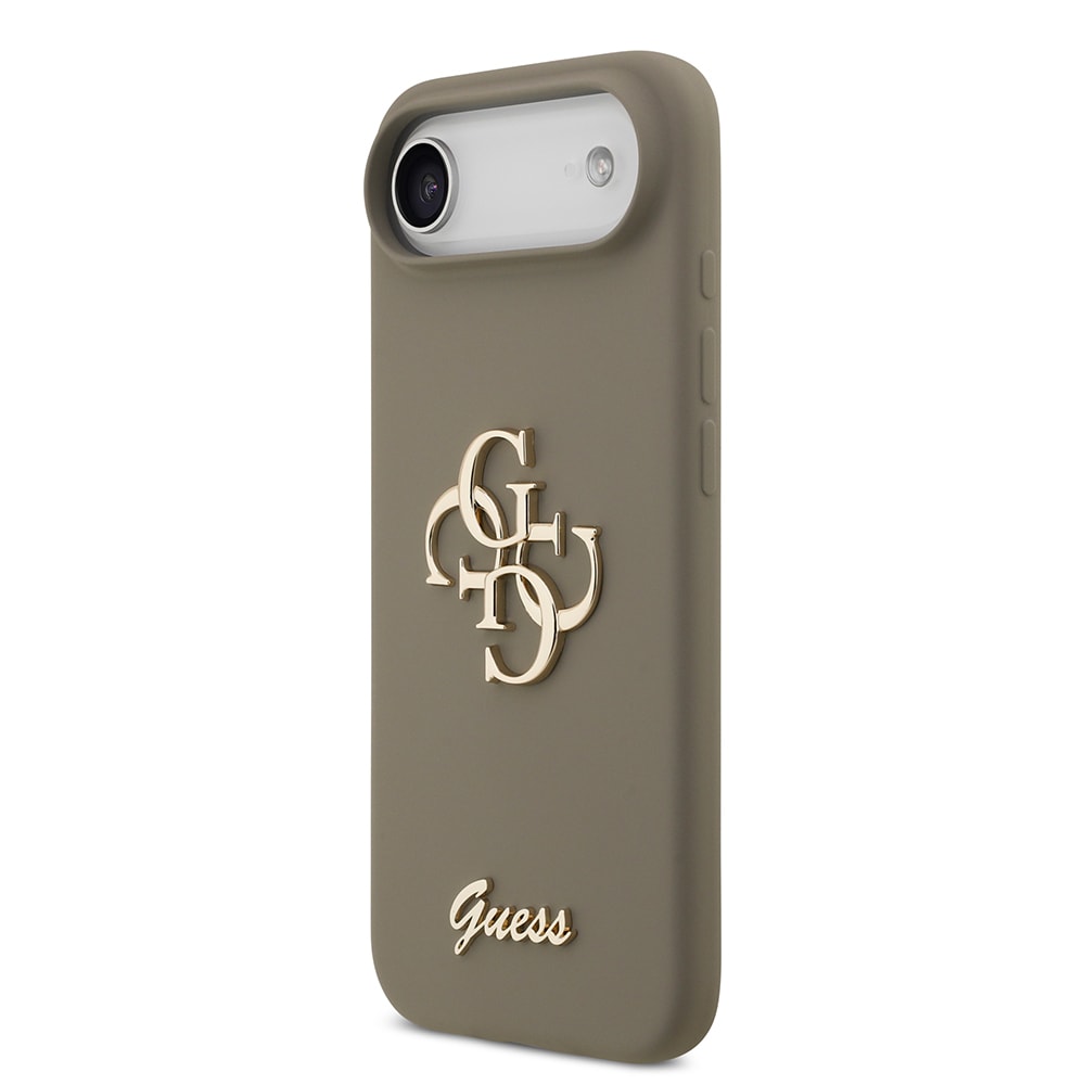 Apple iPhone 17 Air Kılıf Guess Orjinal Lisanslı Grained Yazı Logolu Kapak