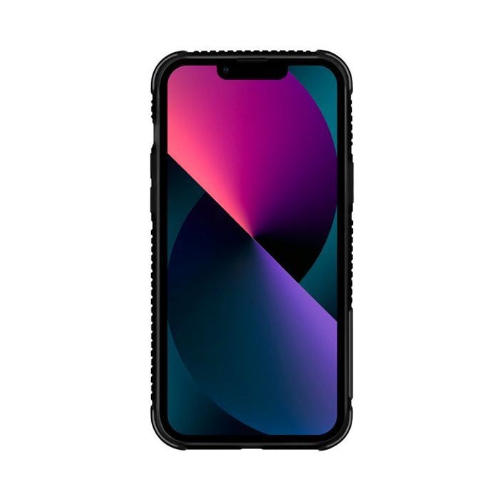 Apple iPhone 13 Kılıf Skinarma Holografik Tasarımlı Standlı Deri Görünümlü Kira Kodo Kapak