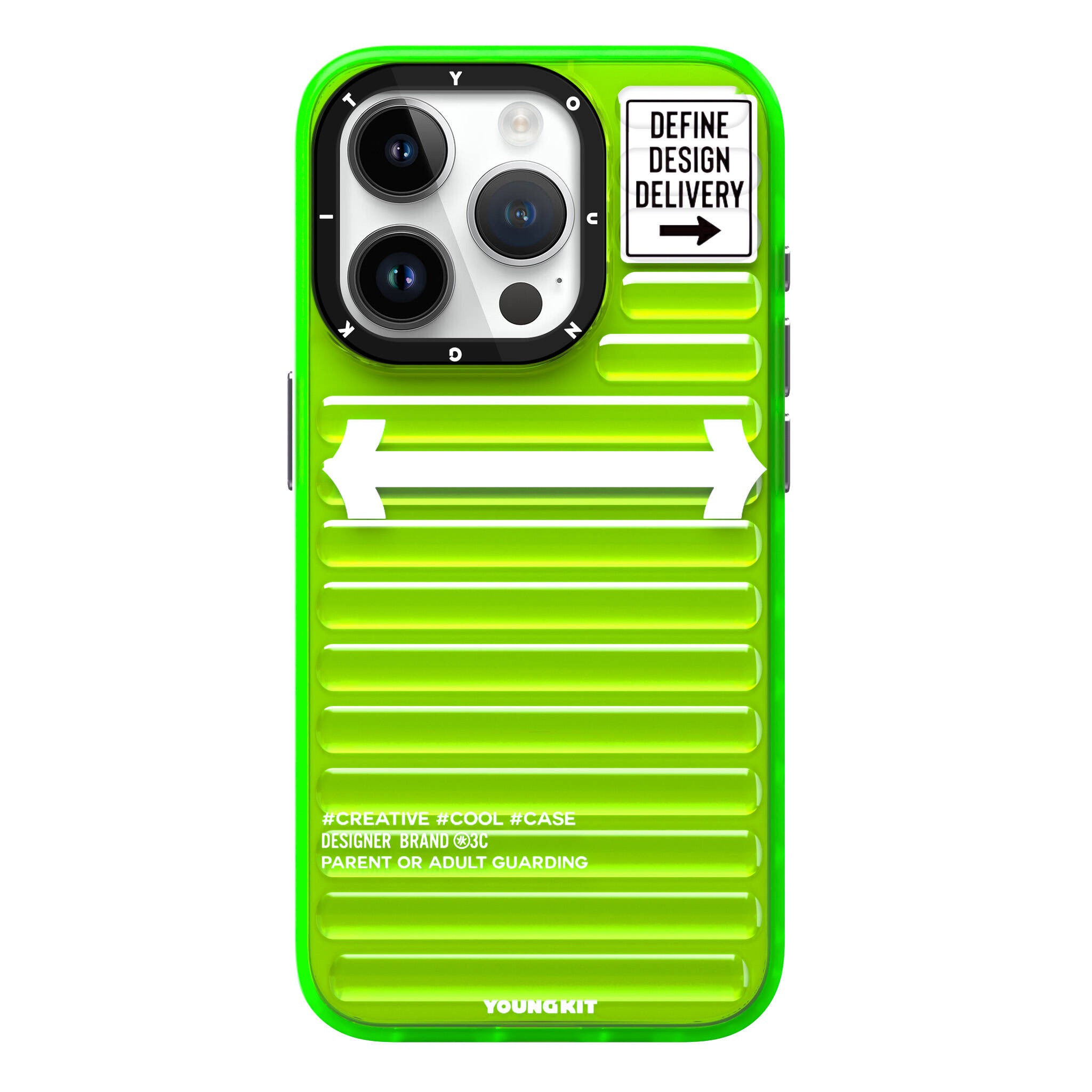 iPhone 15 Pro Kılıf YoungKit Luggage FireFly Serisi Kılıf
