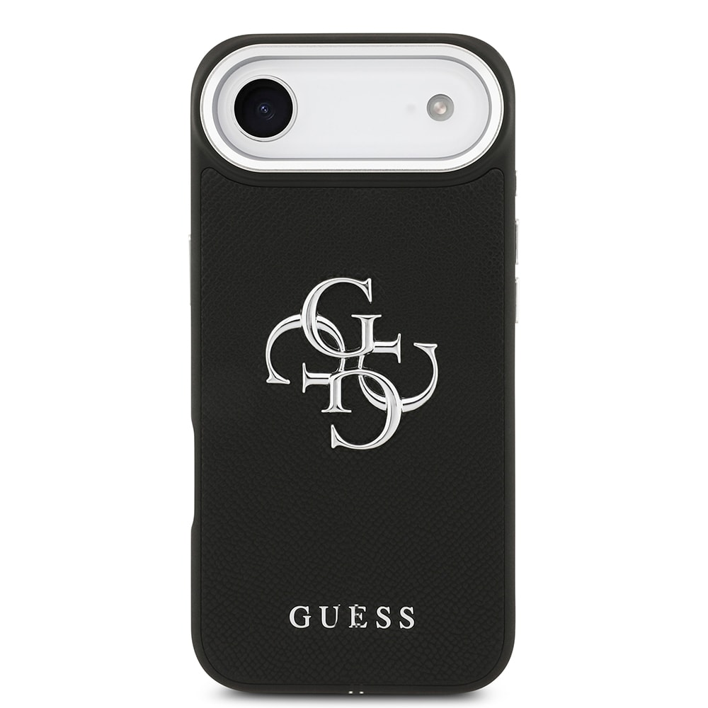 Apple iPhone 17 Air Kılıf Guess Orjinal Lisanslı PU Deri 4G Büyük Metal Logo Dizaynlı Kapak