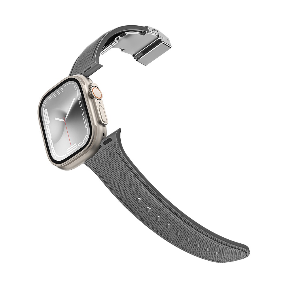 Watch Ultra 49mm Amazingthing Titan Swift Deri Dokulu Silikon Kordon