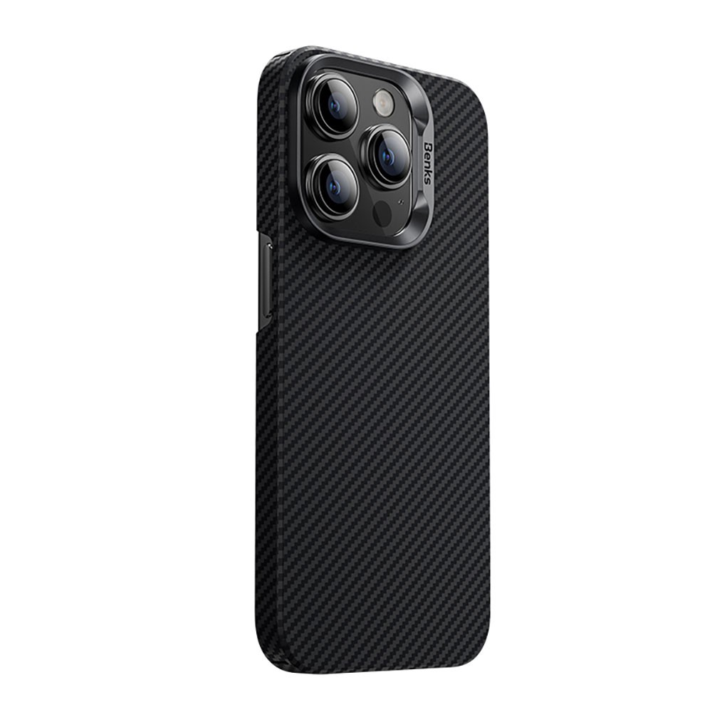iPhone 15 Pro Kılıf Magsafe Özellikli Karbon Fiber Benks Essential ArmorAir 600D Kevlar Kılıf