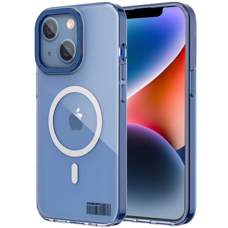 iPhone 14 Plus Kılıf Magsafe Şarj Özellikli Youngkit Coloured Glaze Serisi Kılıf