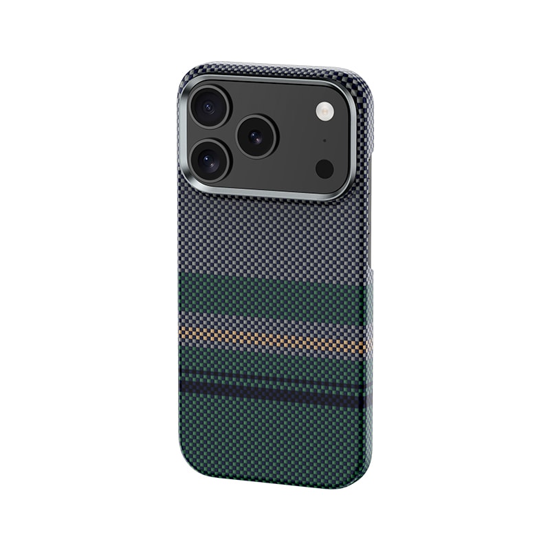 Apple iPhone 17 Pro Kılıf M-safe Şarj Özellikli Karbon Fiber Tasarımlı Benks Aurora ArmorAir Kevlar Kapak