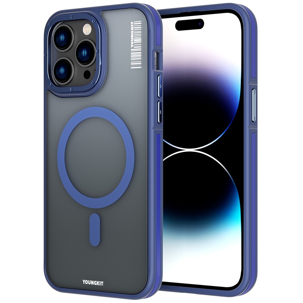 iPhone 14 Pro Kılıf Magsafe Şarj Özellikli Youngkit Rock Sand Serisi Kılıf