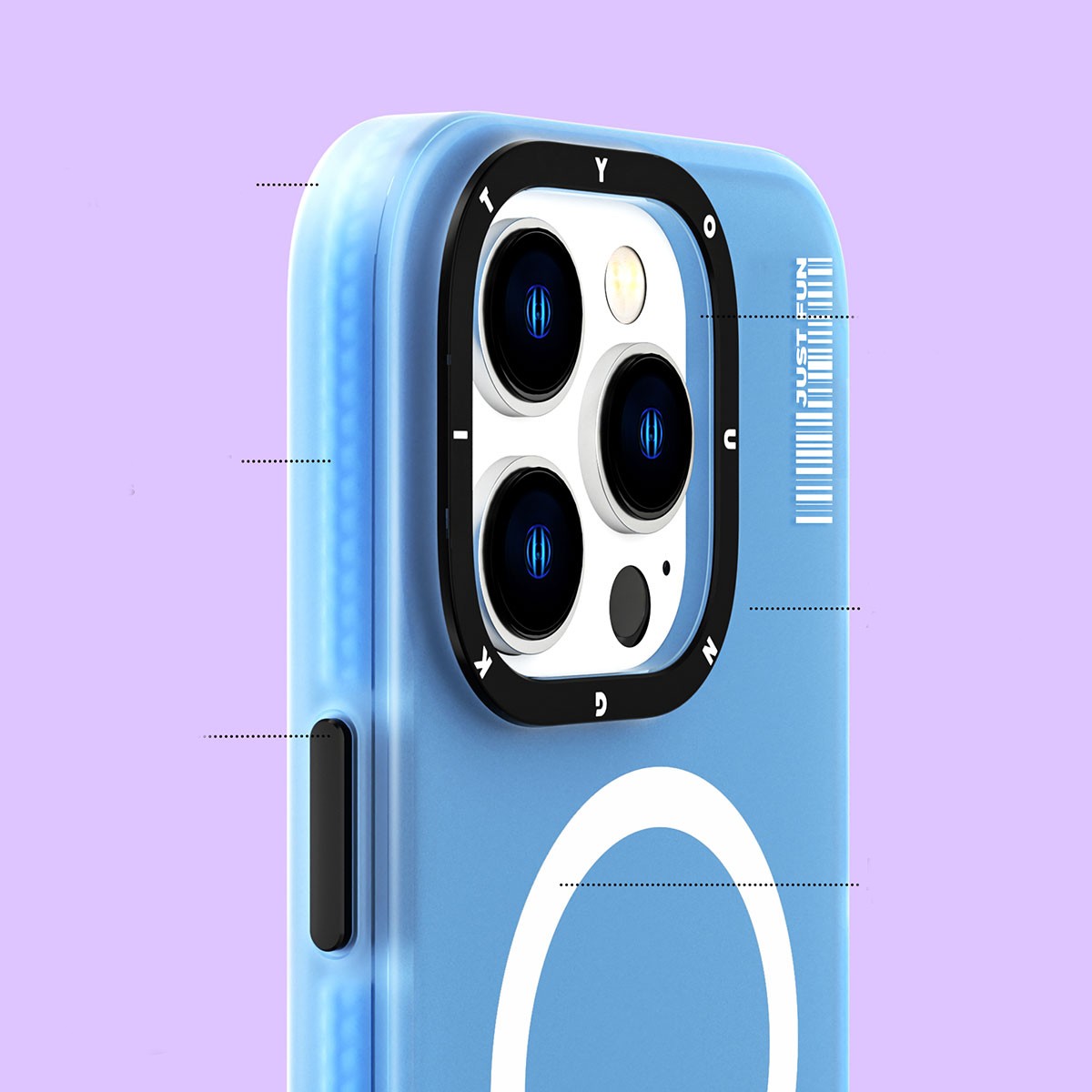 iPhone 14 Pro Kılıf Magsafe Şarj Özellikli Youngkit Colored Sand Serisi Kılıf