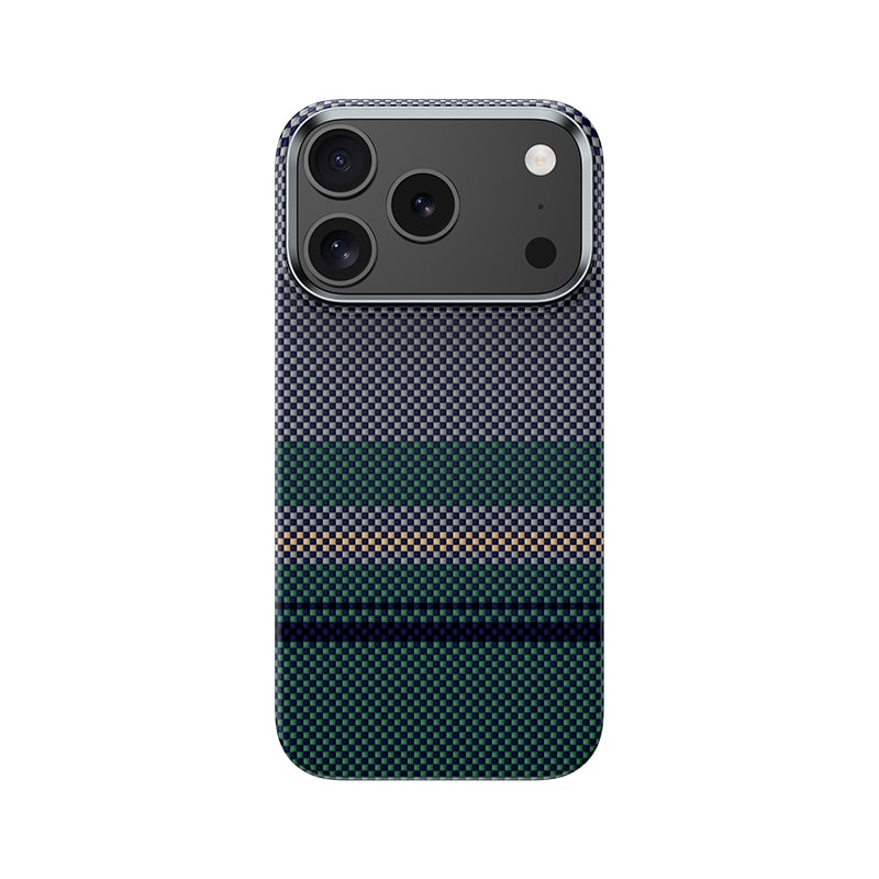 Apple iPhone 17 Pro Kılıf M-safe Şarj Özellikli Karbon Fiber Tasarımlı Benks Aurora ArmorAir Kevlar Kapak