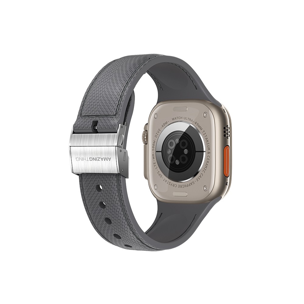 Watch Ultra 49mm Amazingthing Titan Swift Deri Dokulu Silikon Kordon