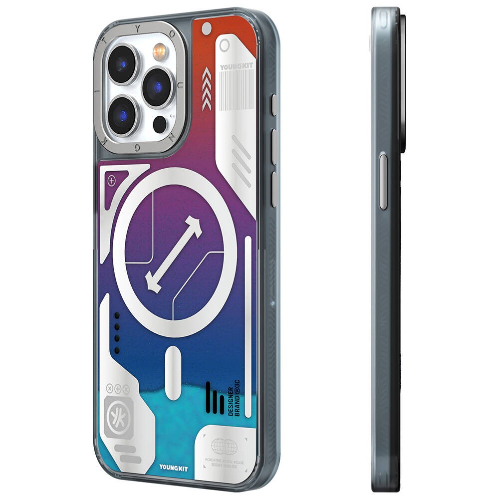 iPhone 15 Pro Max Kılıf Magsafe Şarj Özellikli YoungKit Galaxy Serisi Kılıf