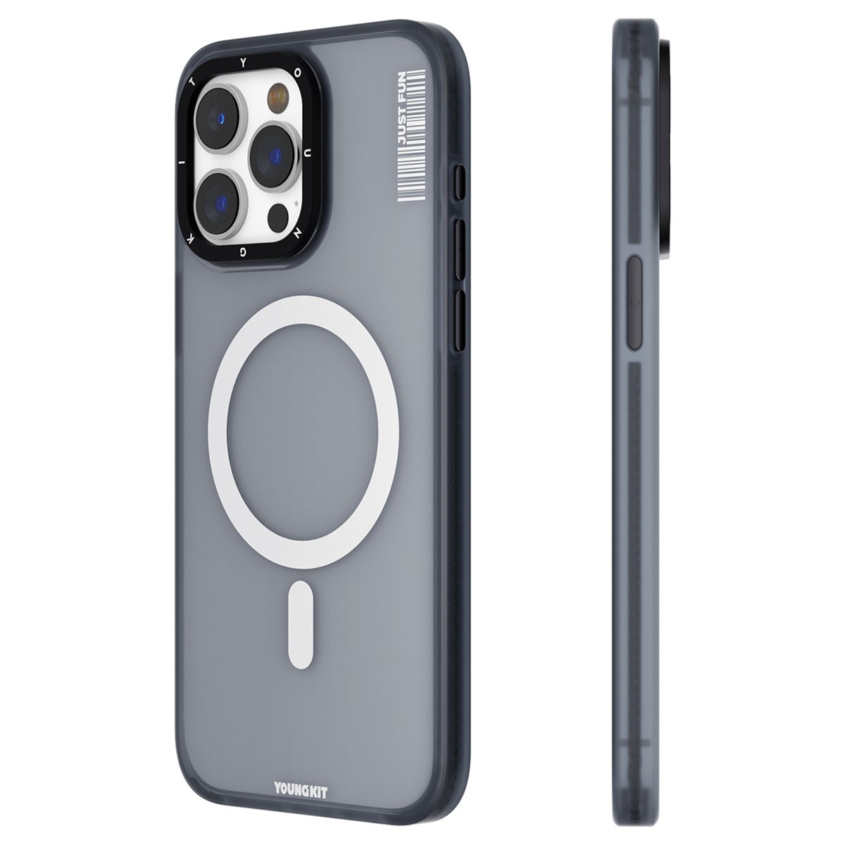iPhone 15 Pro Kılıf Magsafe Şarj Özellikli Youngkit Colored Sand Serisi Kılıf